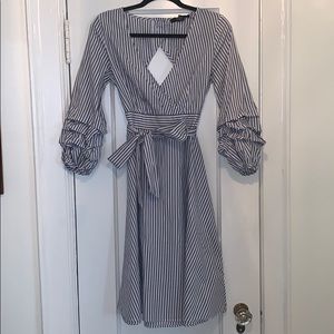 Blue & White Stripes Dress